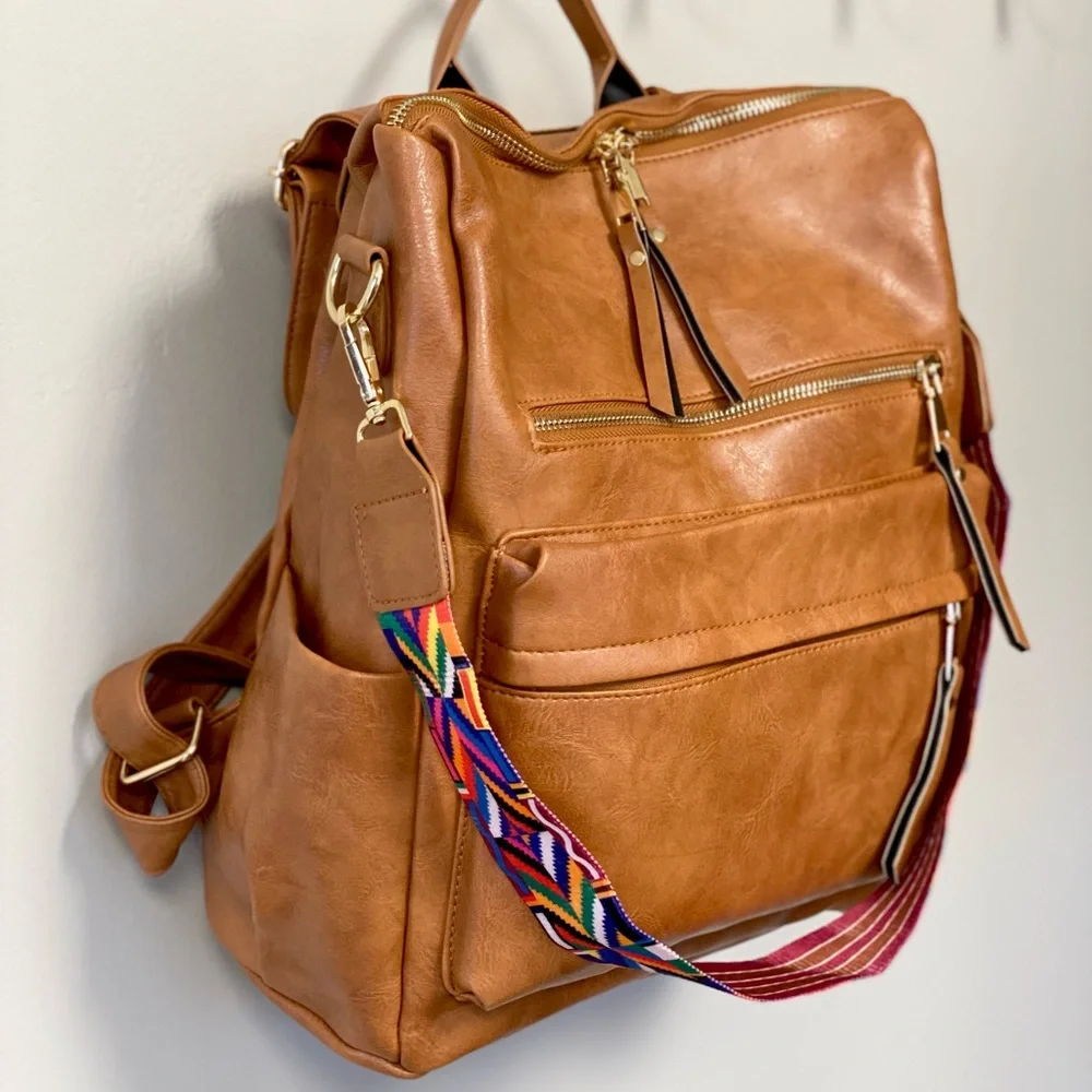Brand NEW Camden Convertible Backpack in Camel 🧡 - Picture 13 of 16